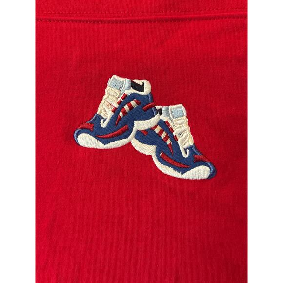 Vintage Embroidered Sneakers Sweatshirt Jacket Full Zip Bechamel Size XL - Picture 4 of 8